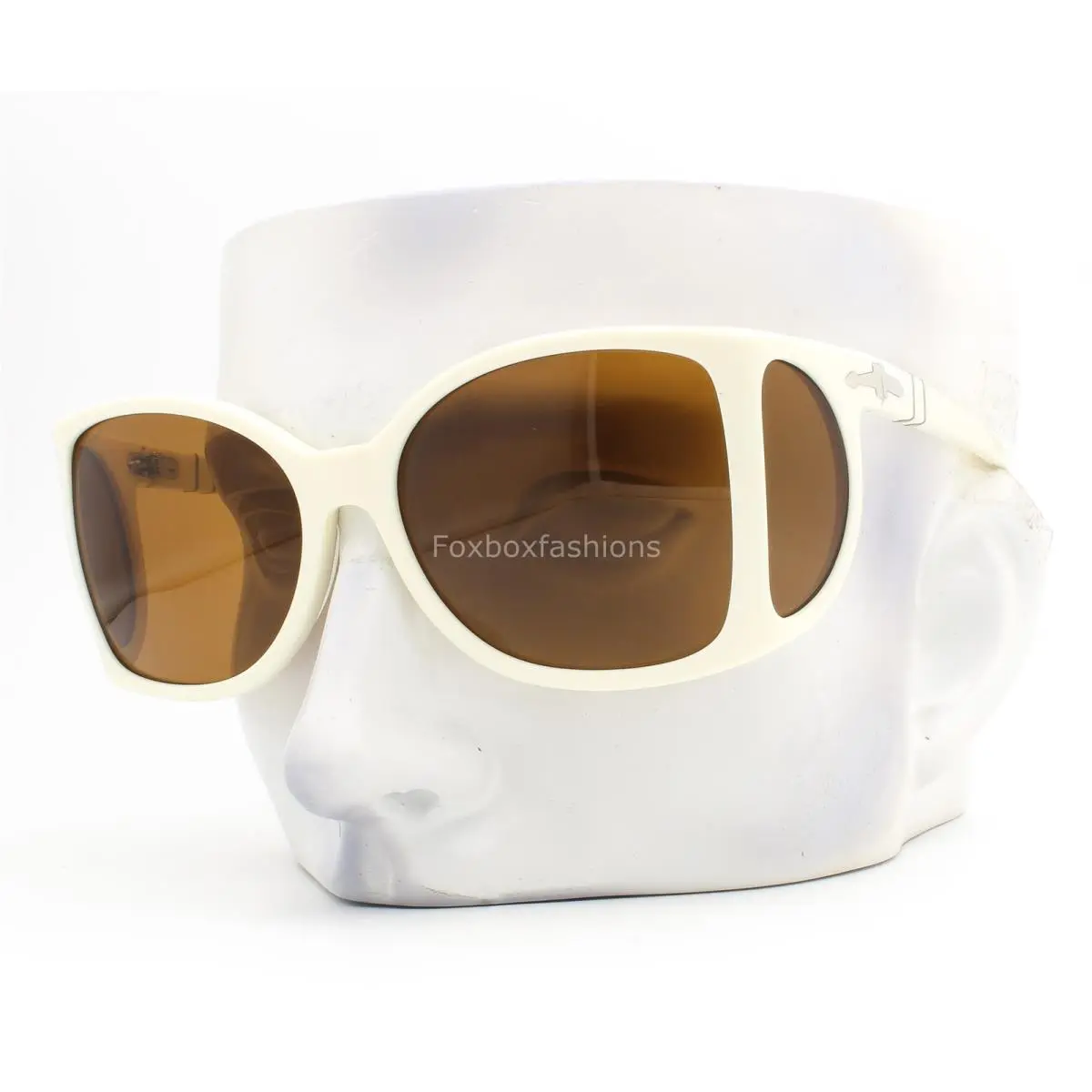 Sunglasses 0005S 1098/33 Polished Creamy White Brown Tinted Glass W/case by Persol