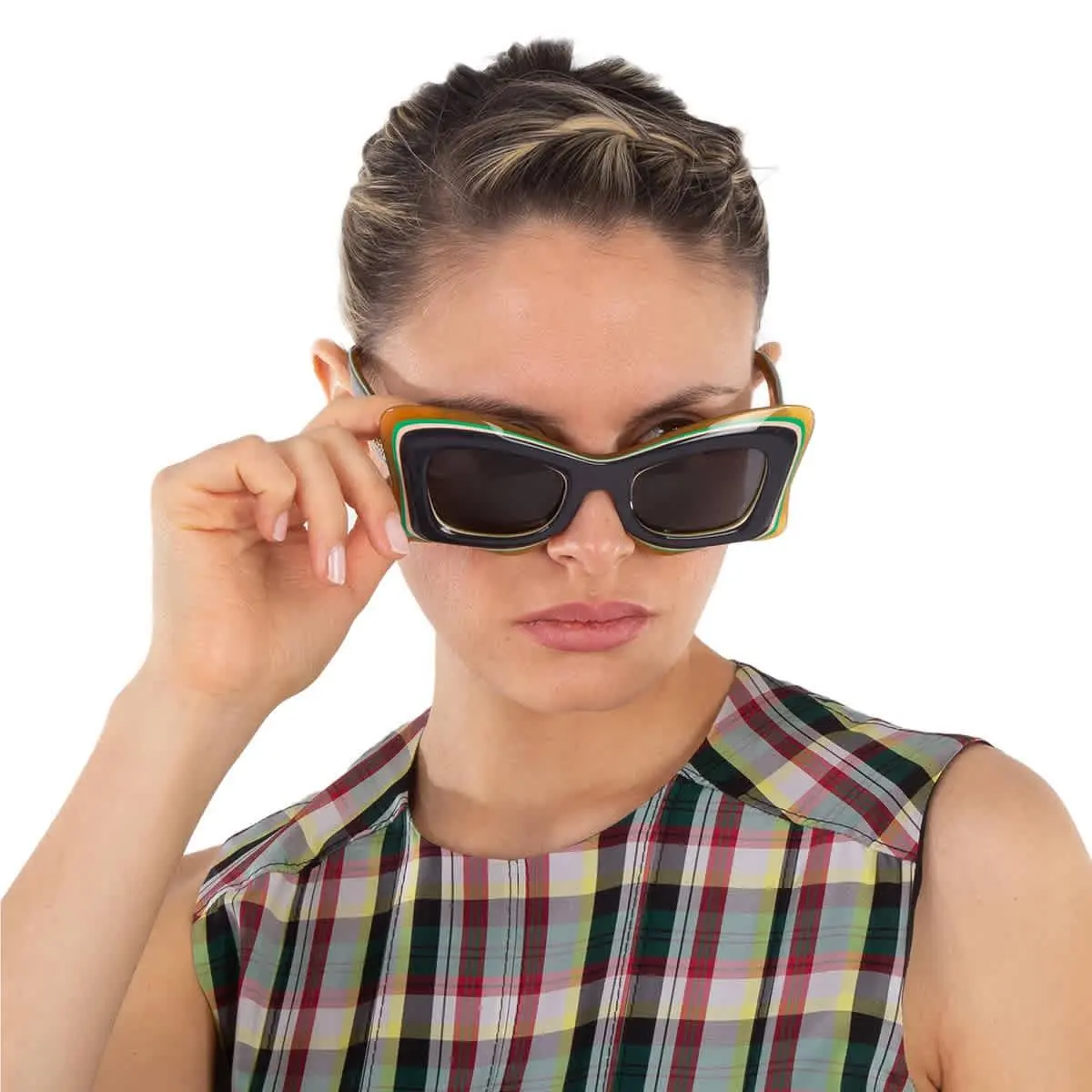 Smoke Butterfly Ladies Sunglasses LW40140U 20A 50 LW40140U 20A 50 by Loewe