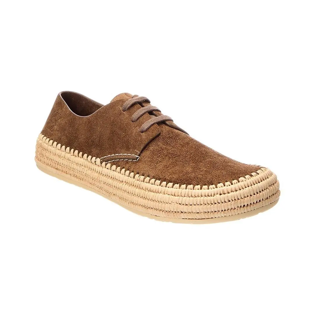 Suede Espadrille Men`s Brown 44 by Loewe