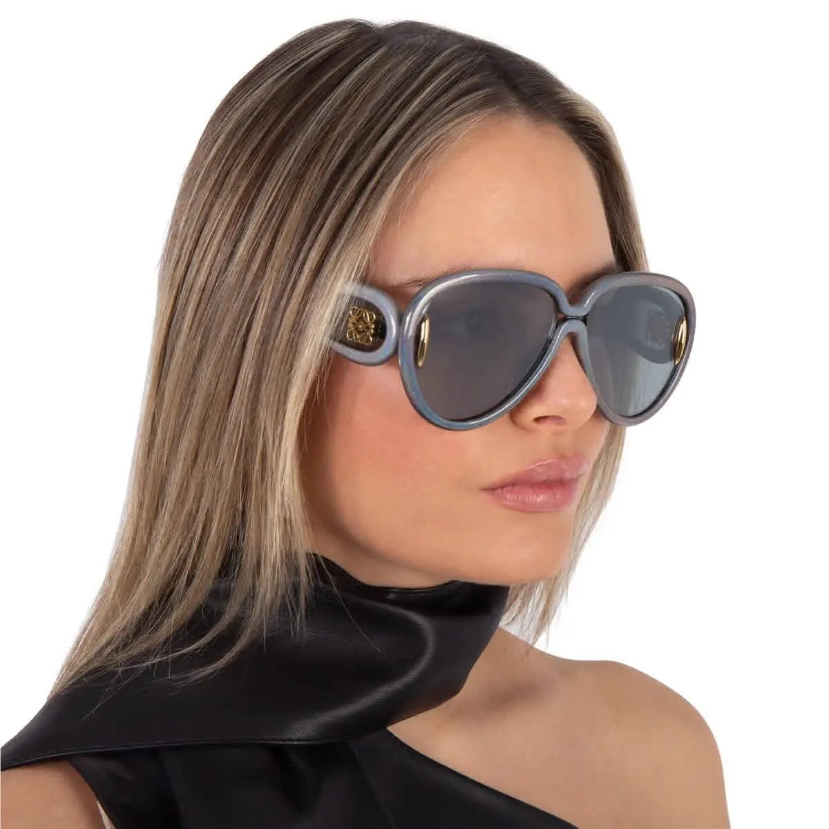 Blue Mirror Pilot Unisex Sunglasses LW40132I 05X 65 LW40132I 05X 65 by Loewe