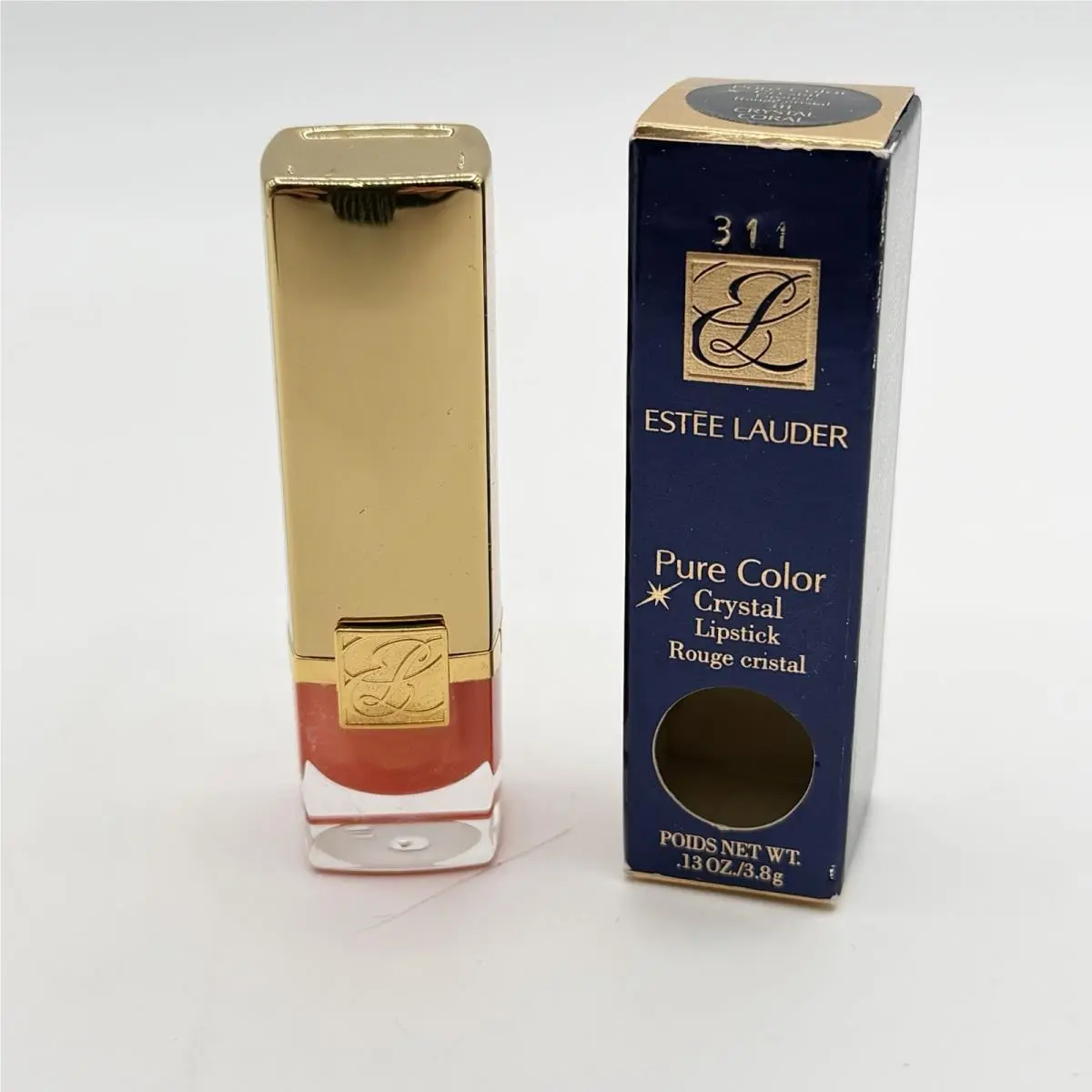Estee Lauder Pure Color Crystal Lipstick 311 Crystal Coral 0.13 Oz. Discont by Estée Lauder