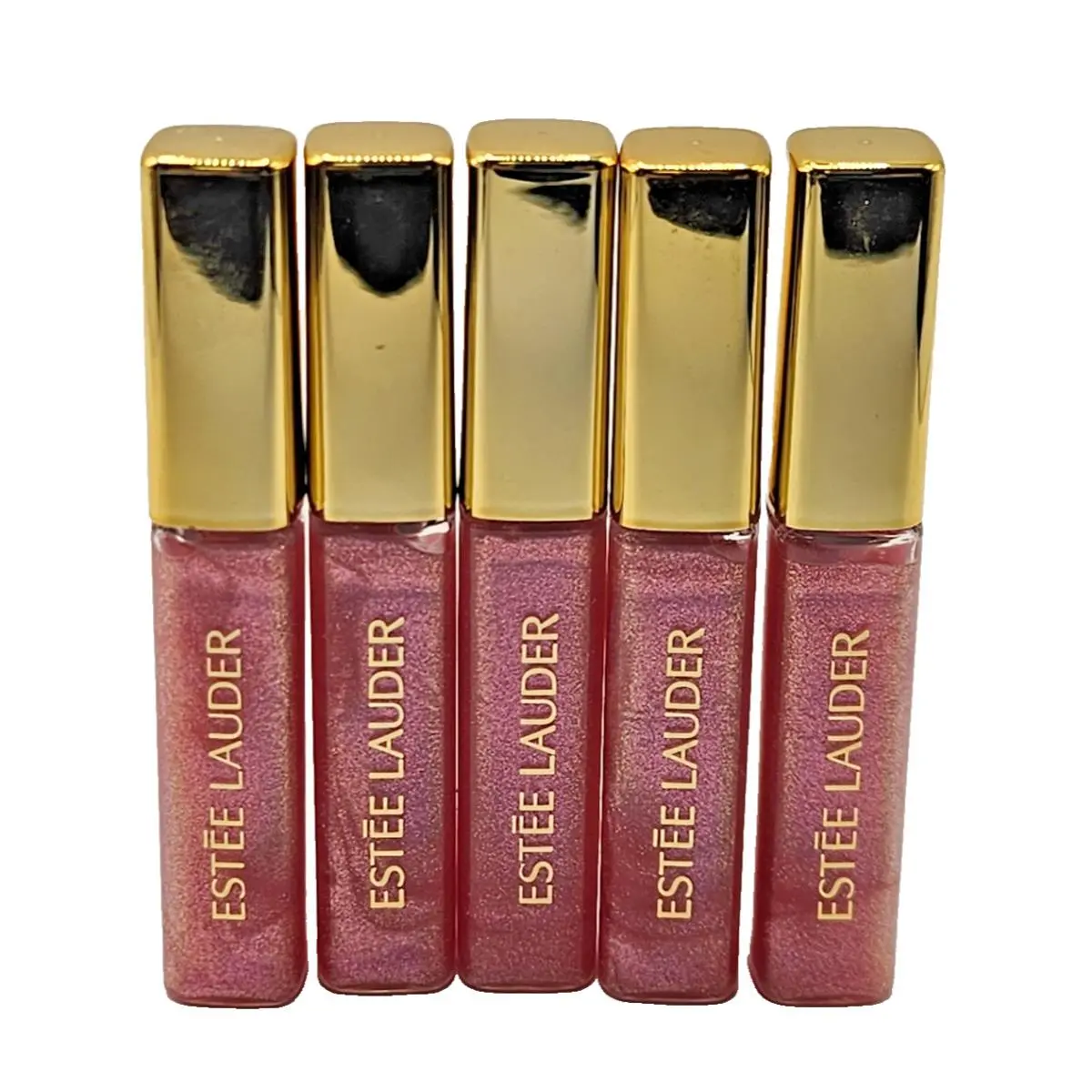 5 Estee Lauder 49 Frivolous Pink Pure Color Gloss Sparkle Lip Gloss 0.15 oz by Estée Lauder