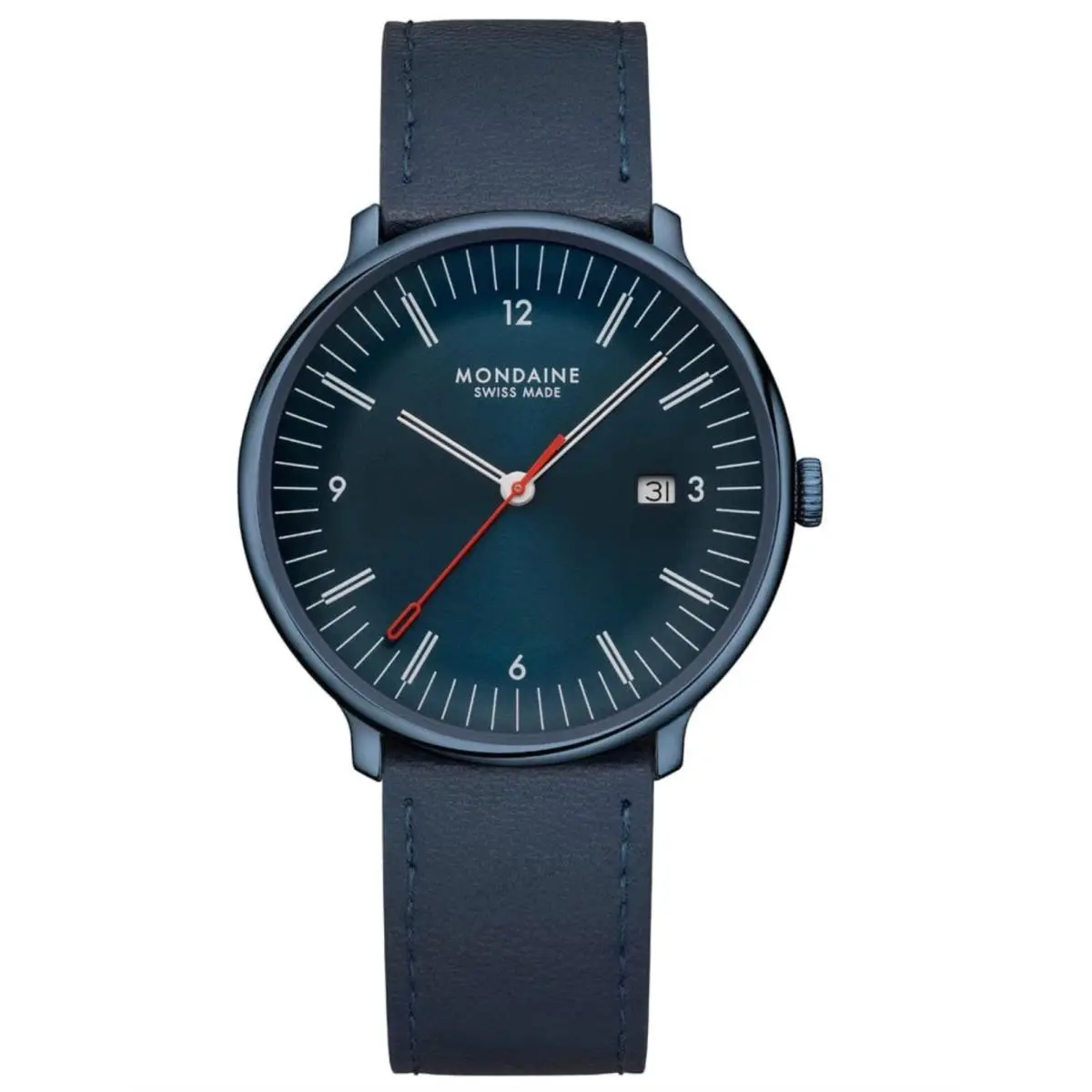 MLE.41240.LDV Doppio IP Steel 41 mm Blue Dial Quartz Wrist Watch by Mondaine