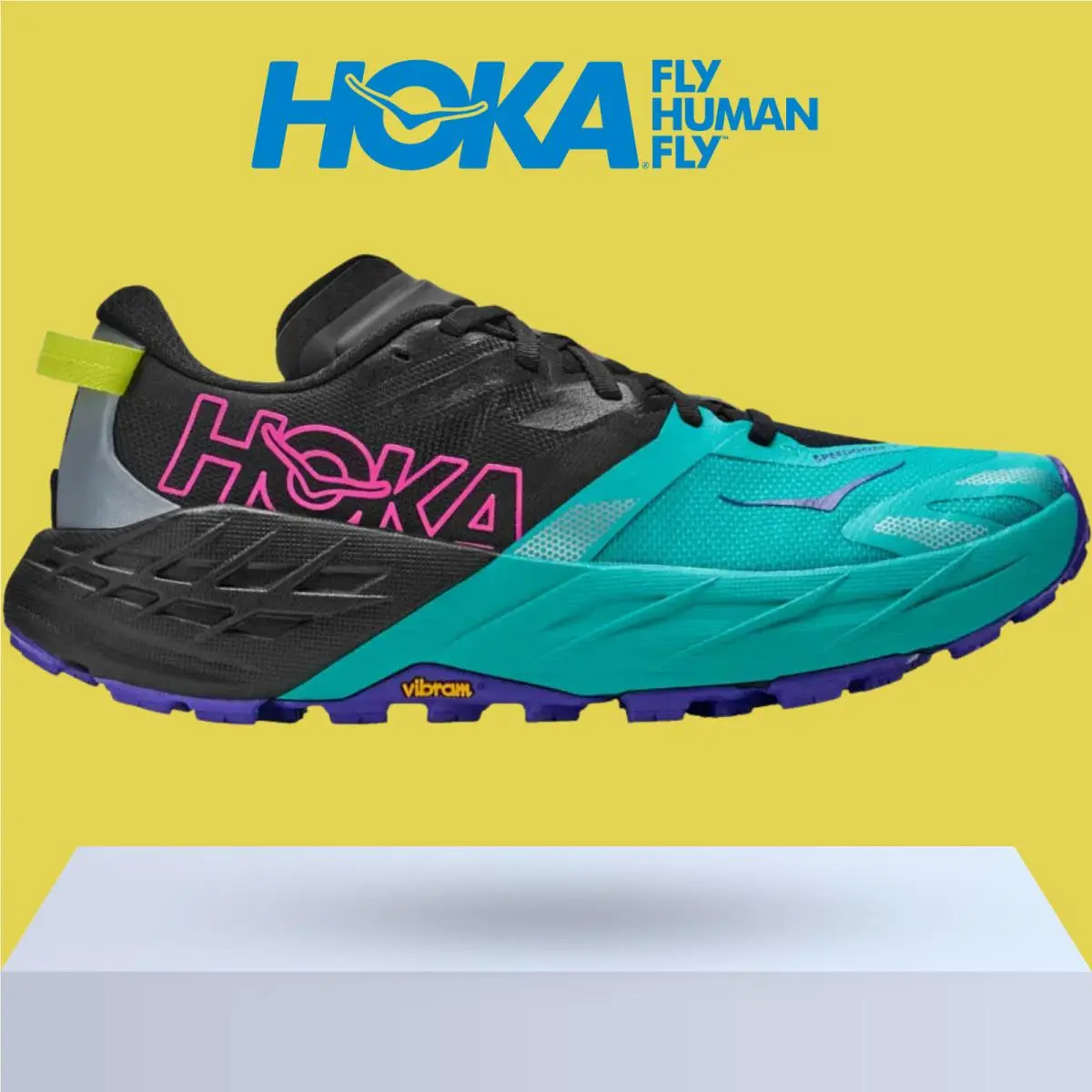 Hoka shoes - Hoka One One Speedgoat 7 - Berry Jam/Starlight Glow 9