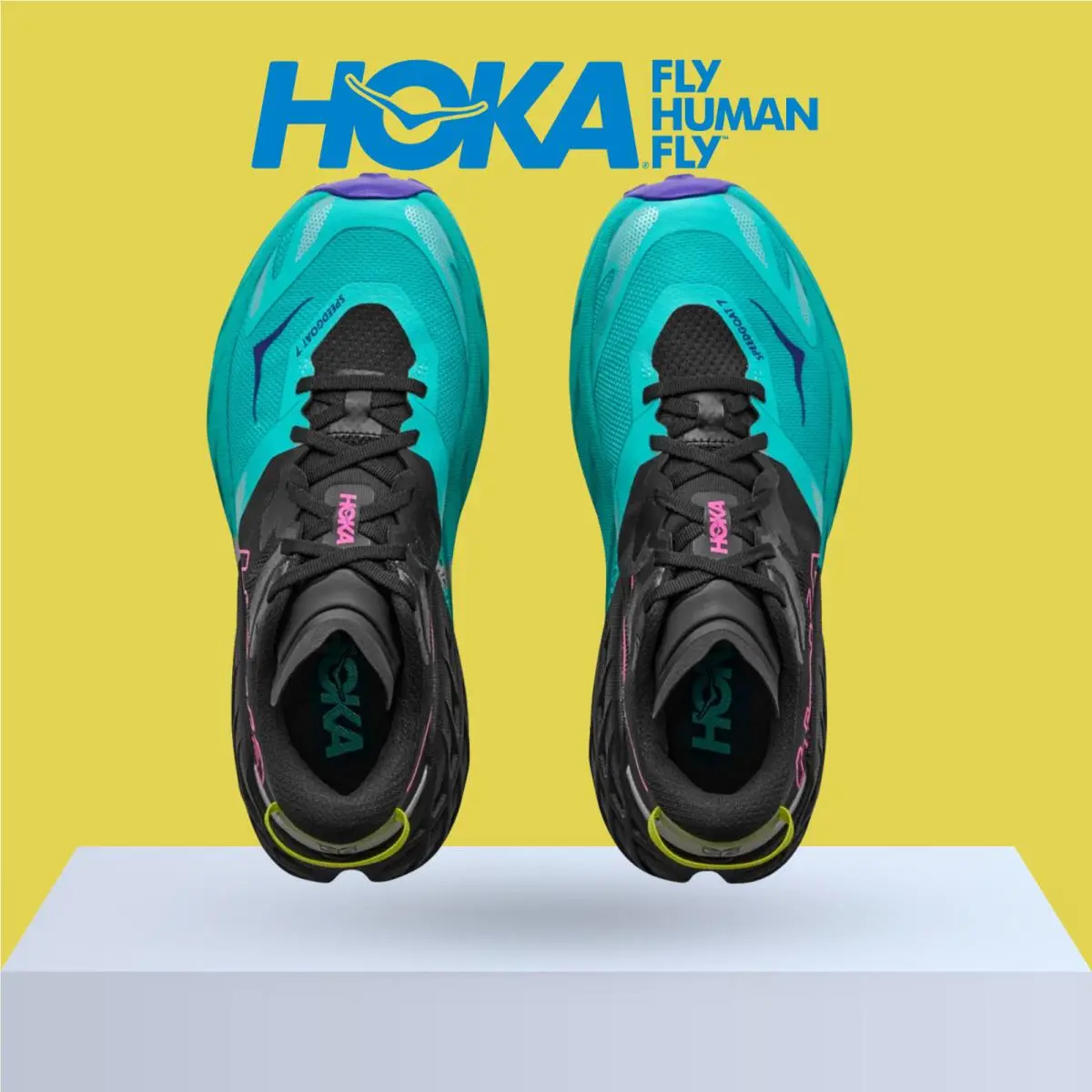 Hoka shoes - Hoka One One Speedgoat 7 - Berry Jam/Starlight Glow 12