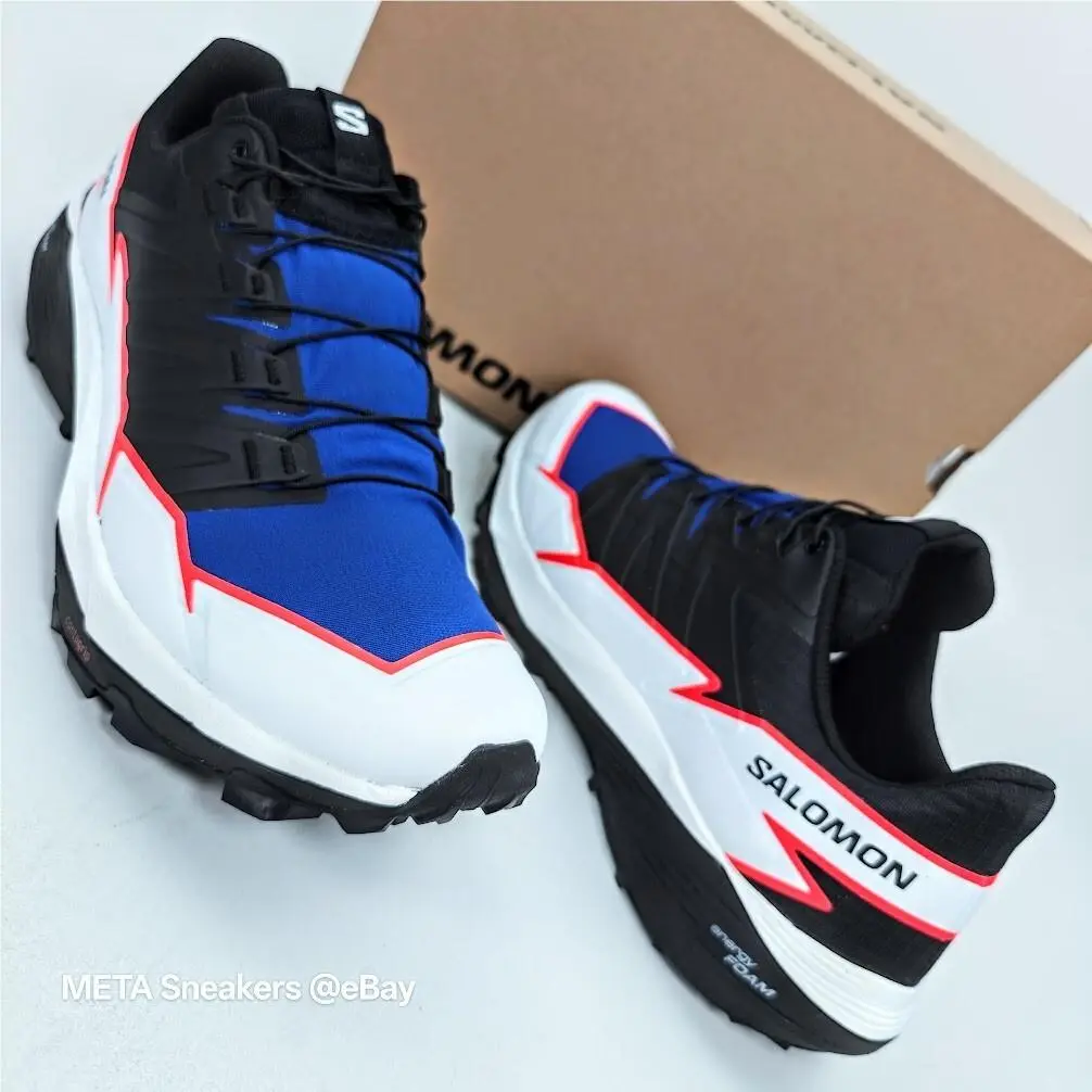 Salomon shoes - Salomon Thundercross - Thundercross - L4729610032 - Surf the Web/Black/Fiery Coral (UPC: 195751400756) 4