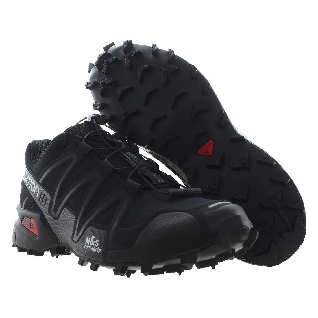 Salomon Speedcross 3 Unisex Shoes Size 11.5 Color: Black/black/quiet Shade - Black, Main: Black