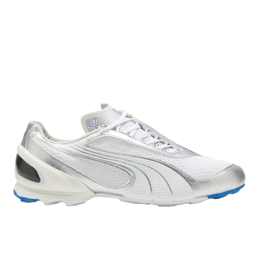 V S1 Metallic Lace Up Mens White Sneakers Casual Shoes 40295302 by Puma