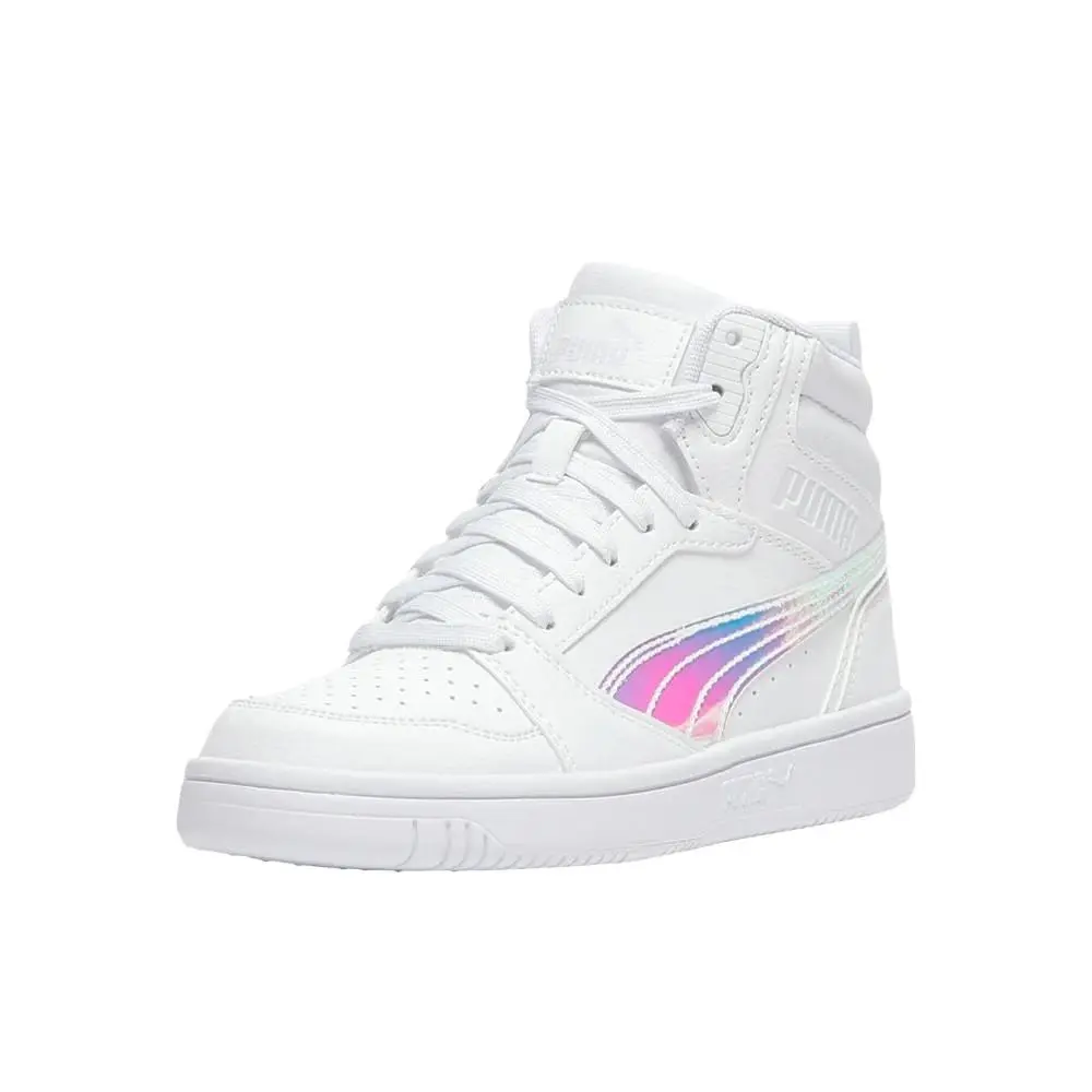 Puma shoes - PUMA Rebound V6 Shine High Top  Youth - 40538001 - White 0