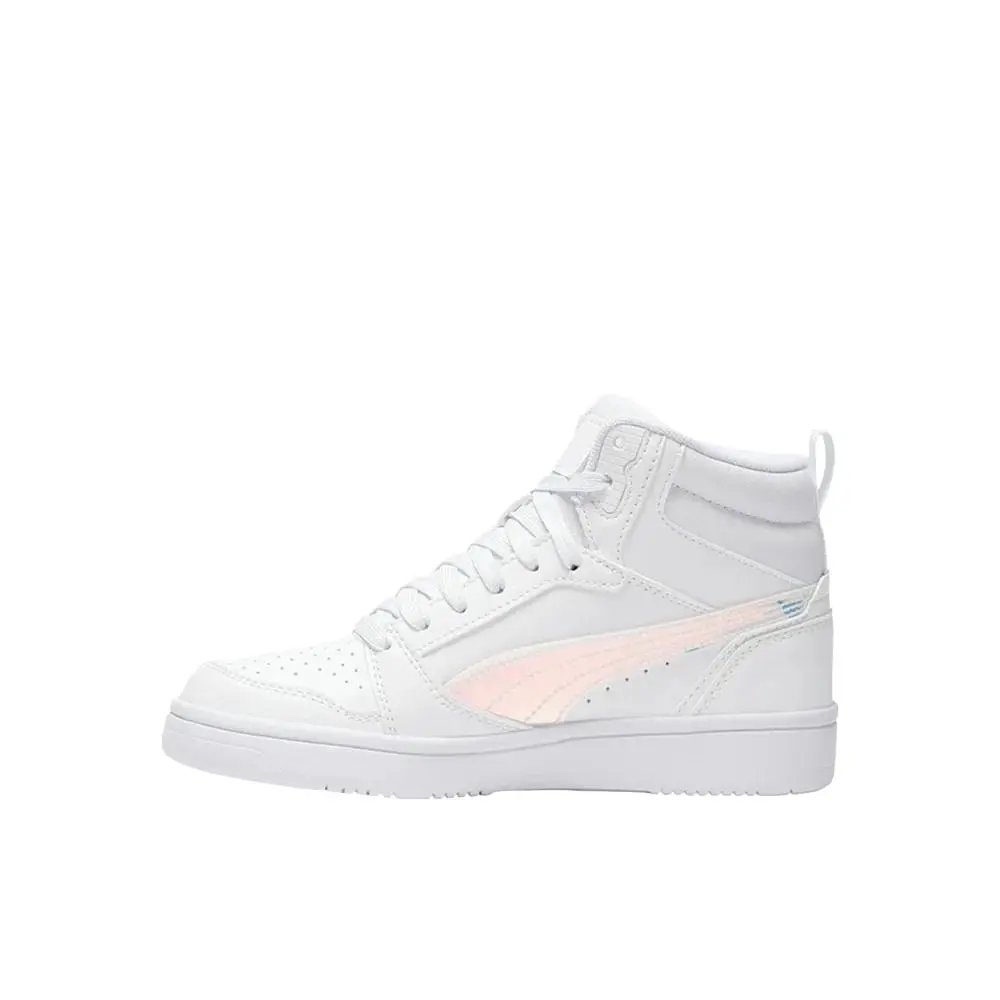 Puma shoes - PUMA Rebound V6 Shine High Top  Youth - 40538001 - White 9