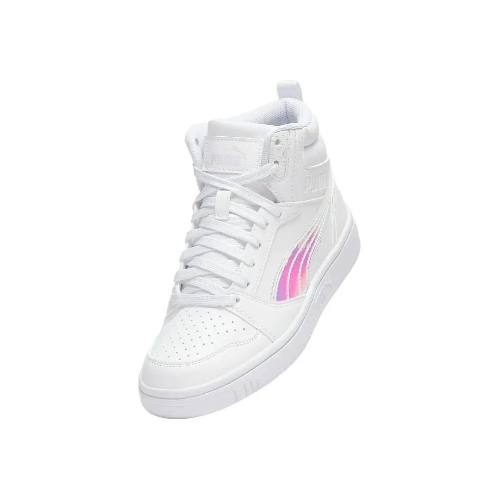 Puma shoes - PUMA Rebound V6 Shine High Top  Youth - 40538001 - White 12