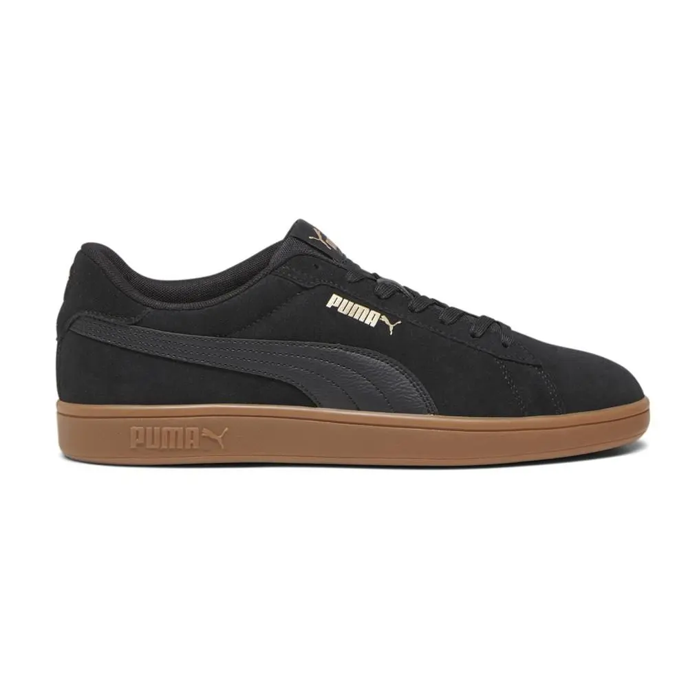 Puma Smash 3.0 Lace Up Mens Black Sneakers Casual Shoes 39098410