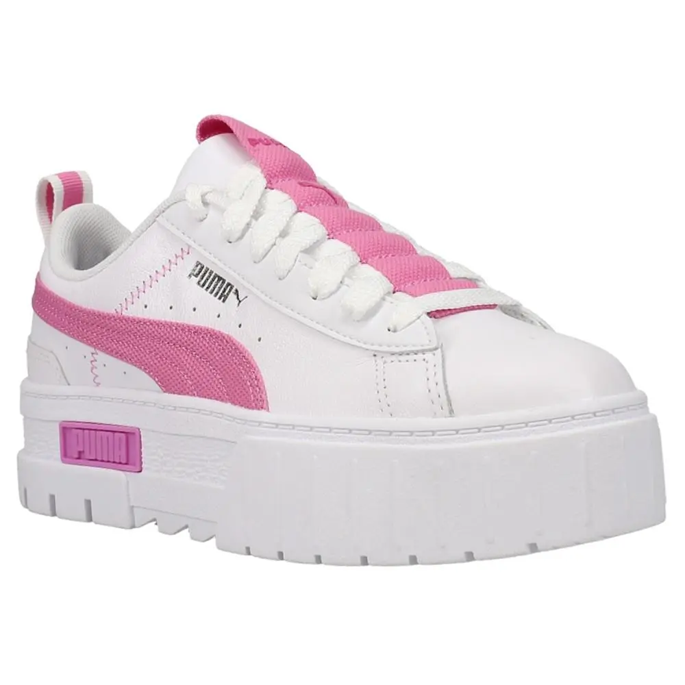 Puma shoes - PUMA Mayze Lace Up Platform - 384007-01 - White 6