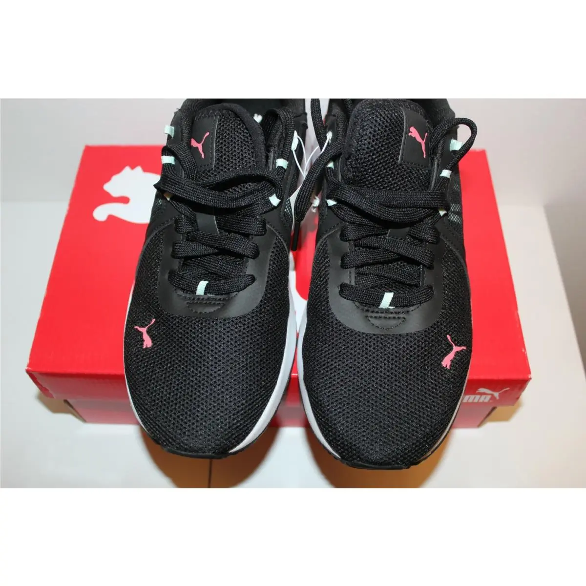 Puma shoes - Puma Pacer Net - Pacer Net - Athletic - Black With Pink 4