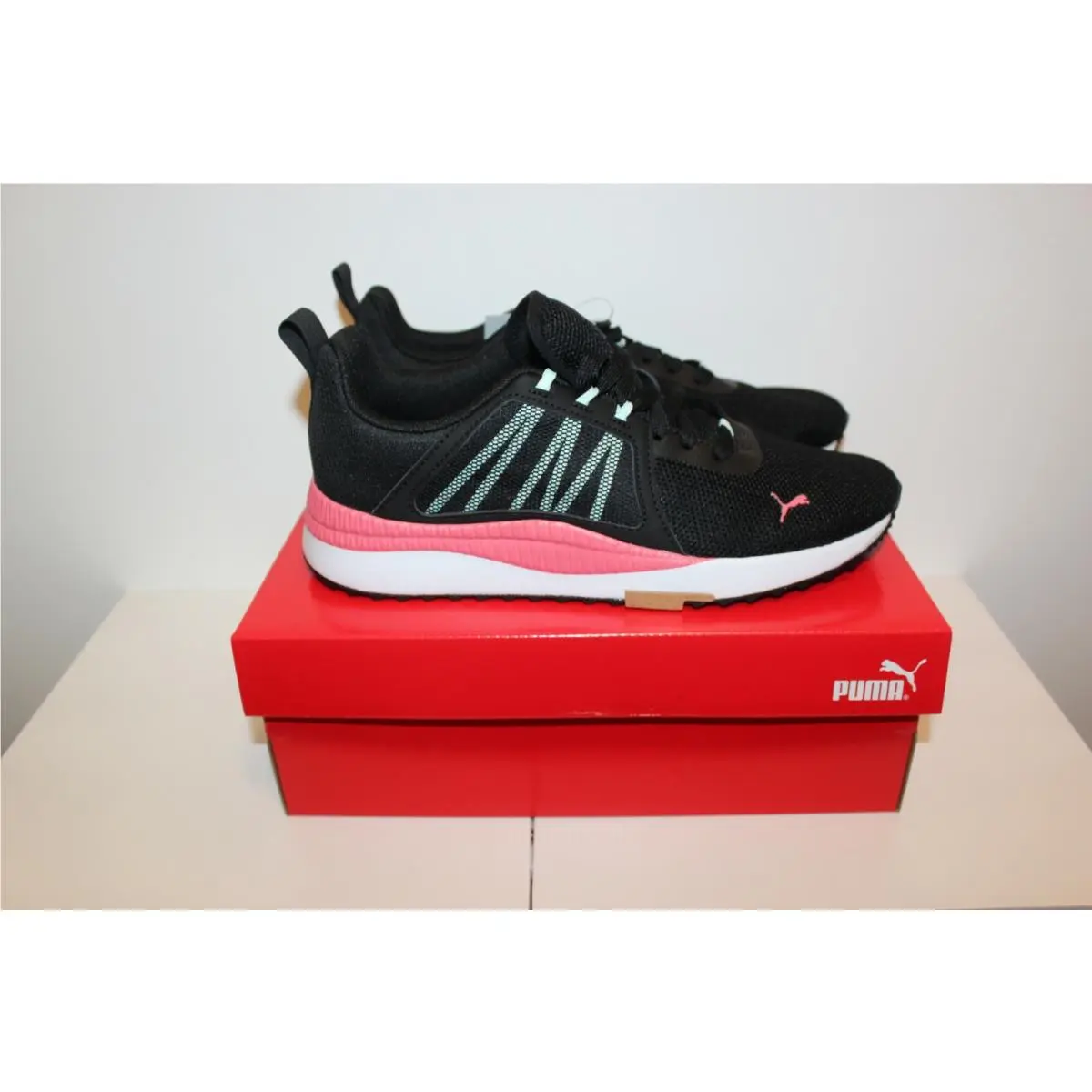 Puma shoes - Puma Pacer Net - Pacer Net - Athletic - Black With Pink 18
