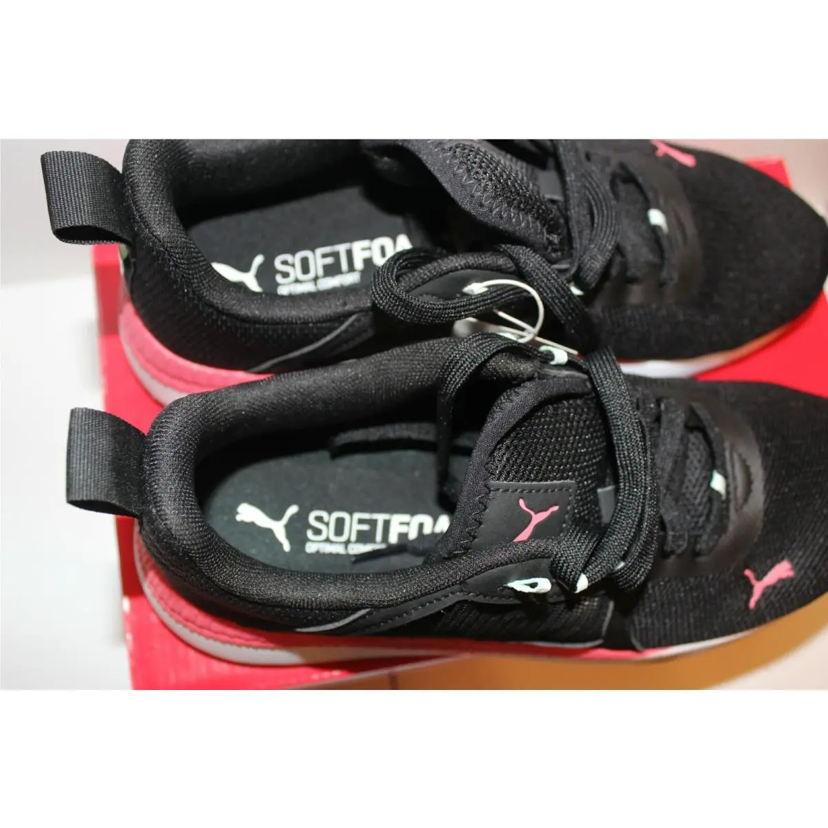 Puma shoes - Puma Pacer Net - Pacer Net - Athletic - Black With Pink 21