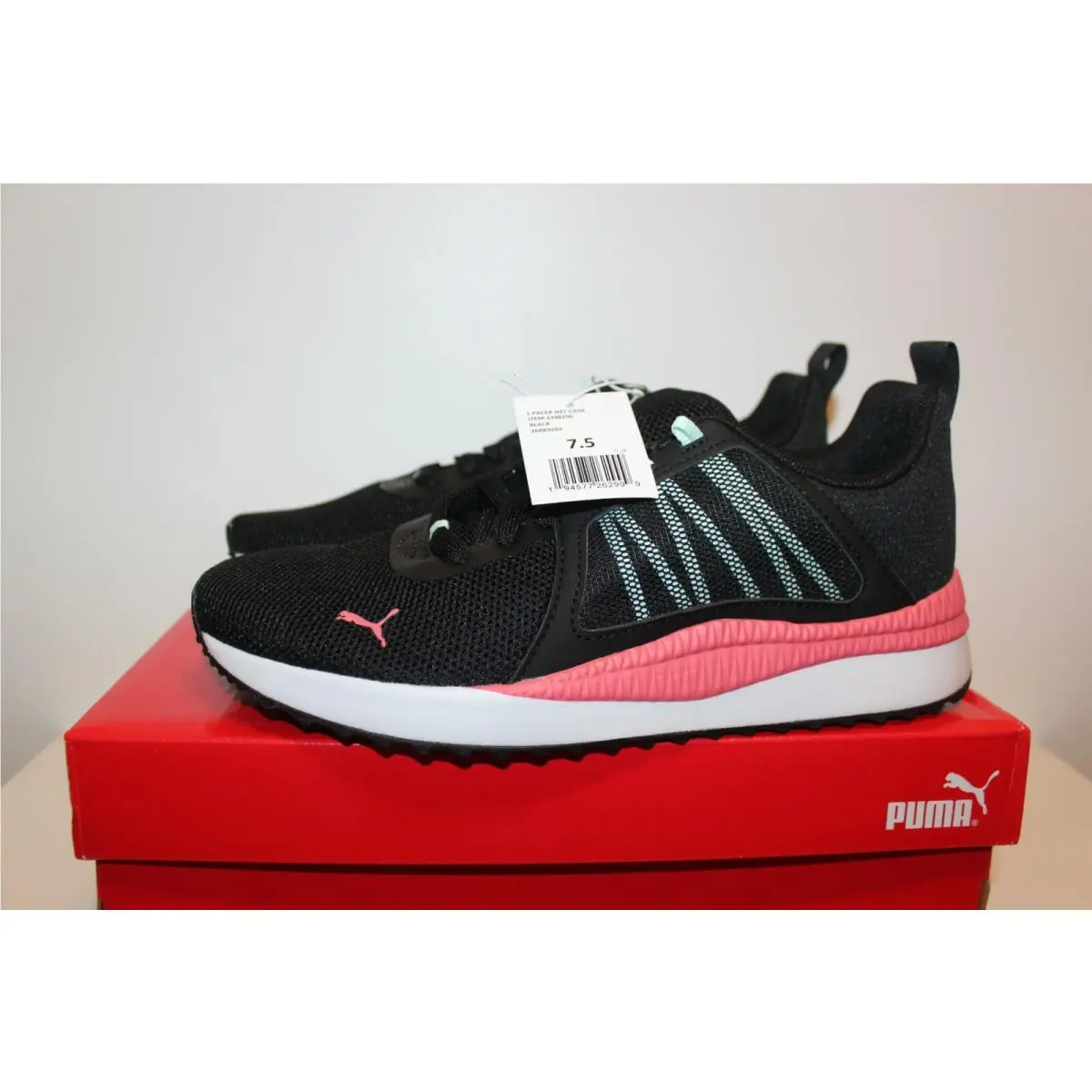 Ladies` Pacer Net Cage Comfort Athletic Shoes Black Multi Sizes by Puma