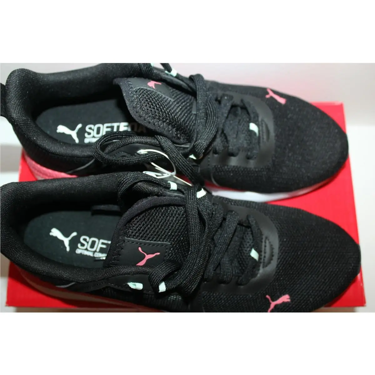 Puma shoes - Puma Pacer Net - Pacer Net - Athletic - Black With Pink 10