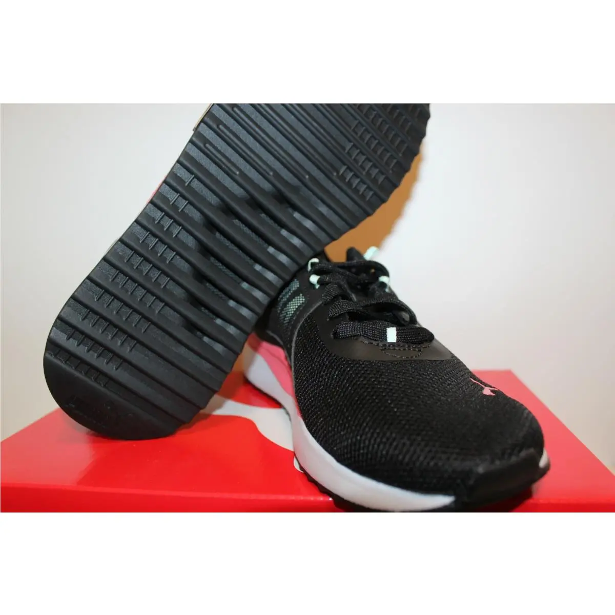 Puma shoes - Puma Pacer Net - Pacer Net - Athletic - Black With Pink 19