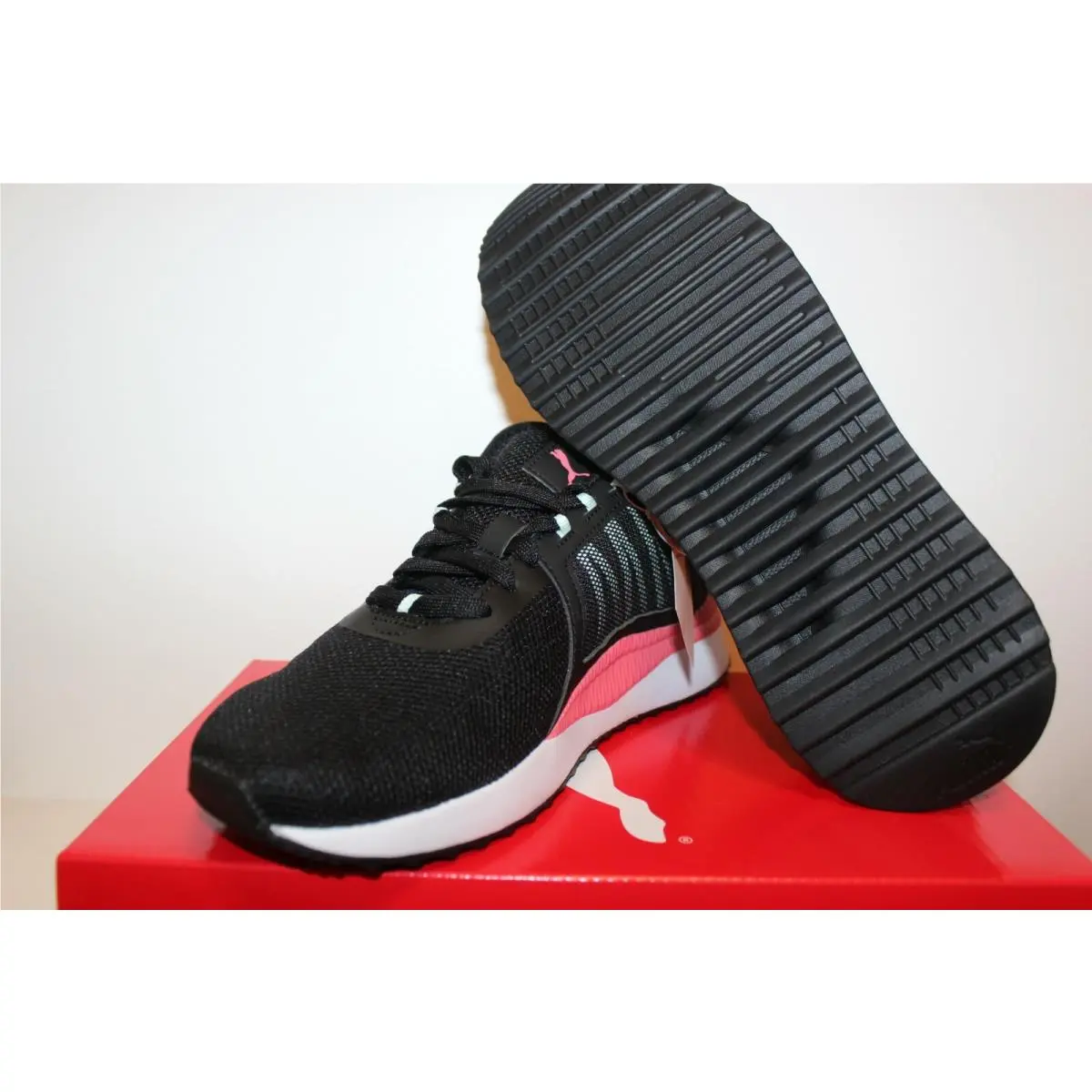 Puma shoes - Puma Pacer Net - Pacer Net - Athletic - Black With Pink 20
