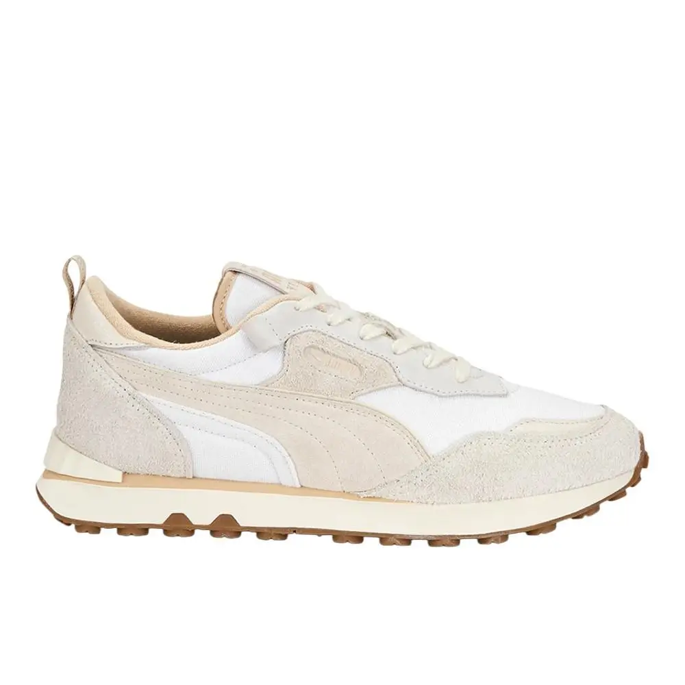 Puma Rider Fv Worn Out Lace Up Mens White Sneakers Casual Shoes 39016701