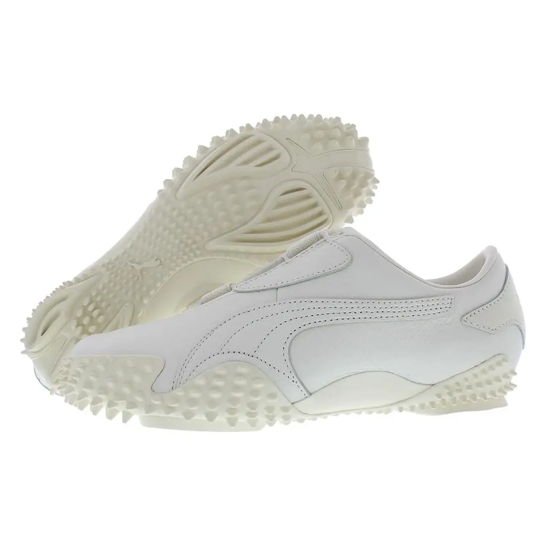 Mostro Leather Womens Shoes Size 7.5 Color: Frosted frosted ivory off white white by Puma
