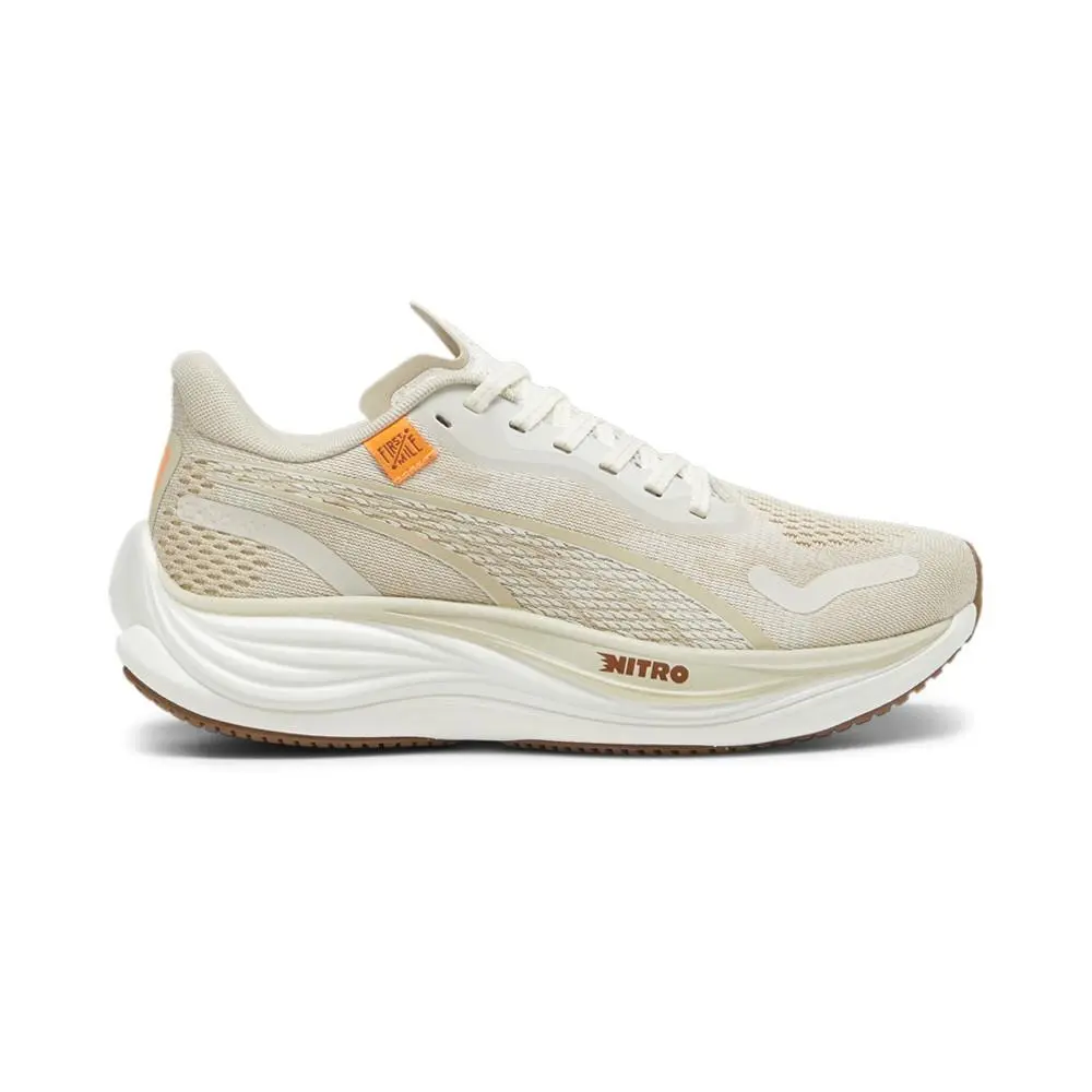 Puma X First Mile Velocity Nitro 3 Running Womens Beige Sneakers Athletic Shoe