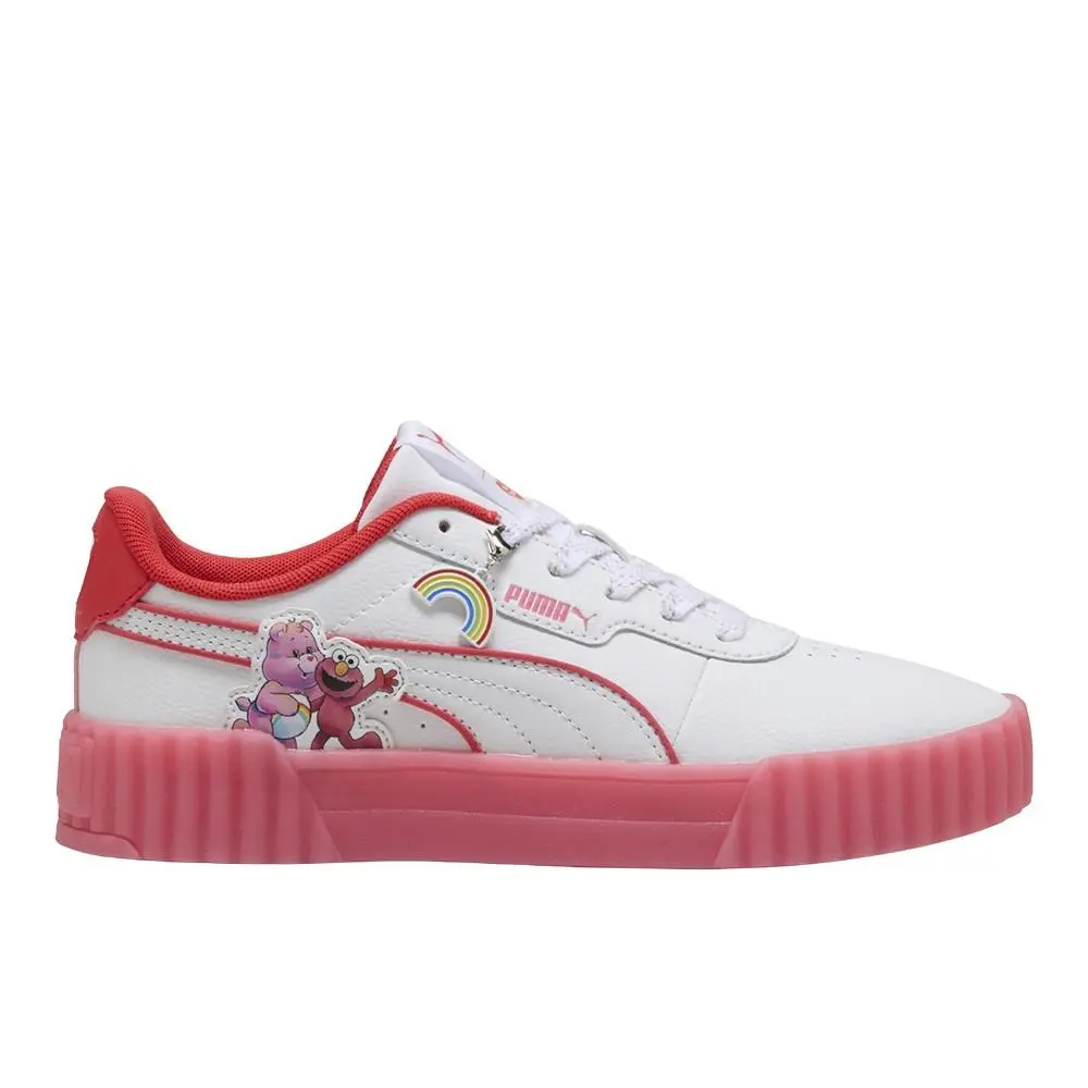 X Care Bears X Sesame Street Carina 3.0 Lace Up Womens White Sneakers Cas by Puma