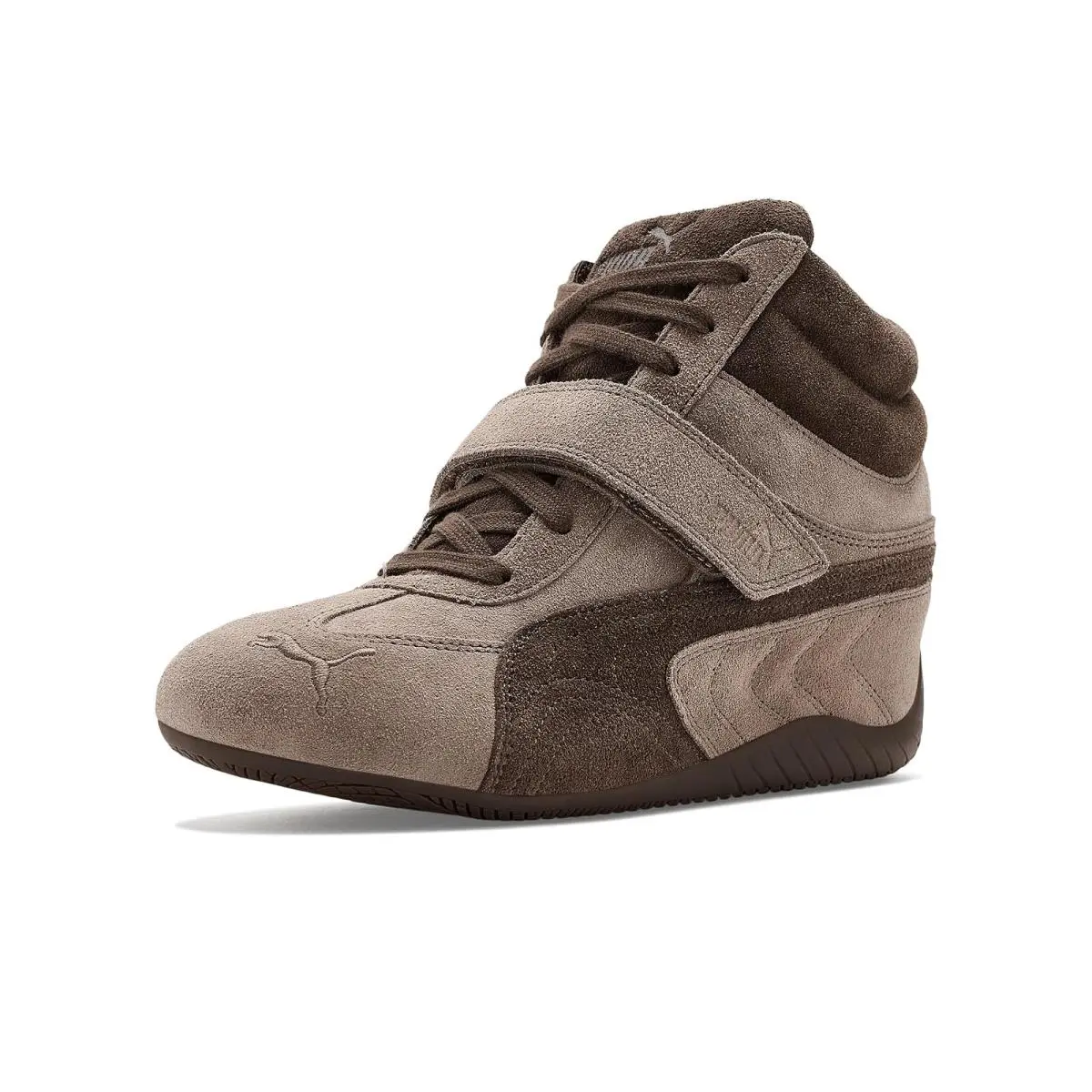 Woman`s Sneakers Athletic Shoes  Speedcat Wedge Shoes Totally Taupe/Chocolate by Puma