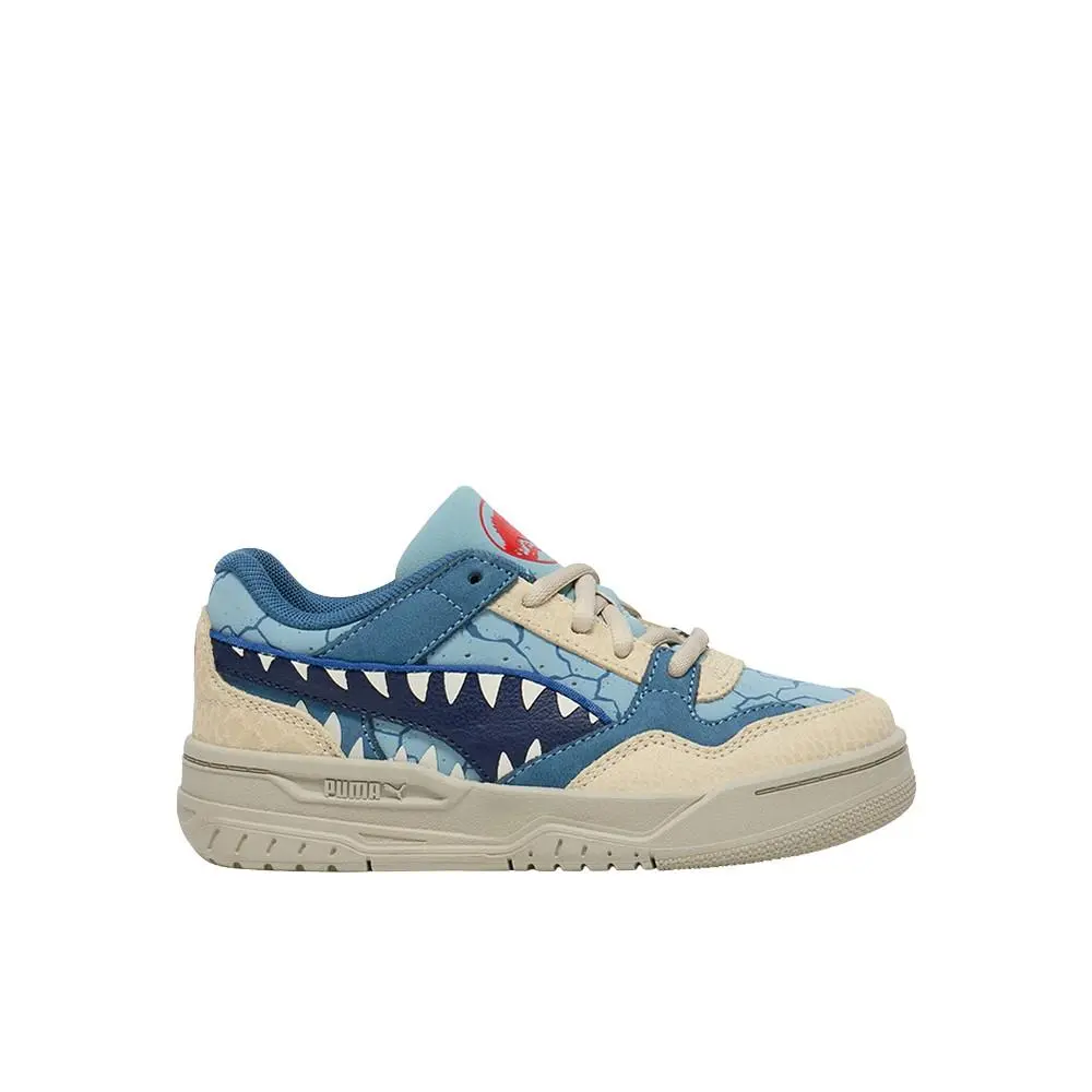 X Jurassic World Rebound Slip On Youth Boys Beige Blue Sneakers Casual S by Puma