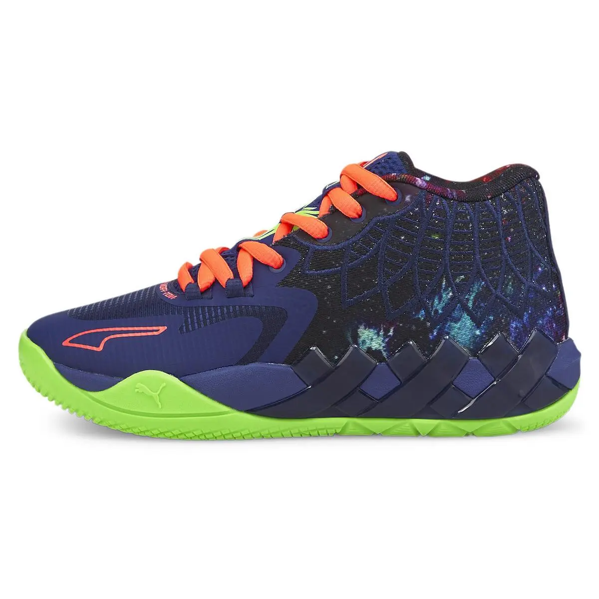 MB.01 Galaxy Lamelo Ball Elektro Blue Green 376677 07 Basketball Shoes by Puma