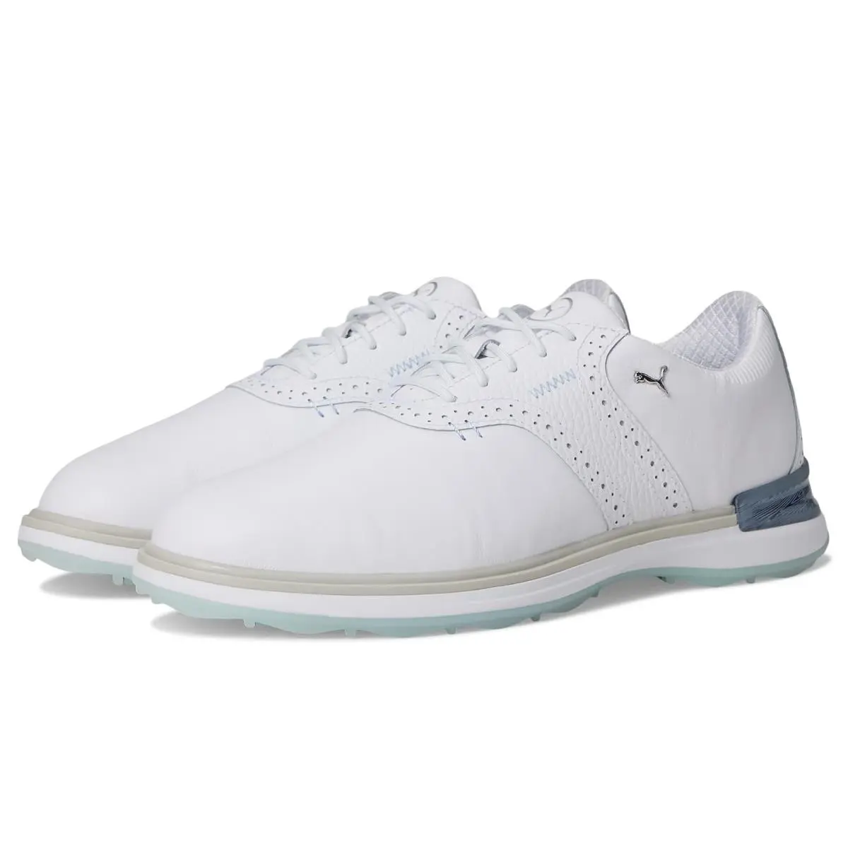 Man`s Sneakers Athletic Shoes  Golf Avant  White/Ash Gray/Icy Blue by Puma