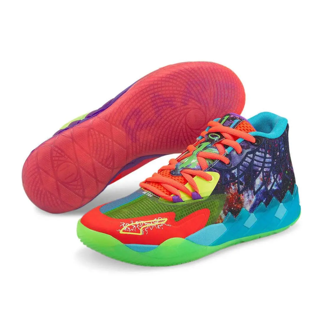 MB1 Lamelo Be You Green Gecko Red Blast 376813-01 by Puma