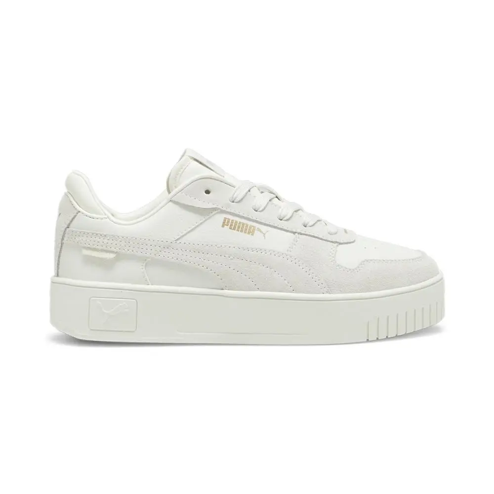 Puma Carina Street Suede Platform Womens Grey Sneakers Casual Shoes 39509302