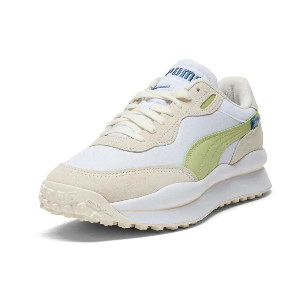 Puma shoes - PUMA Style Rider Play On Suede Lace Up - 37458808 - White 0