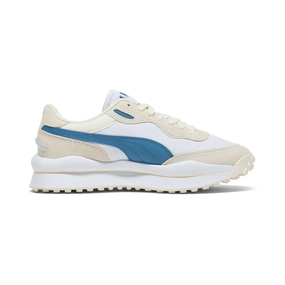 Puma shoes - PUMA Style Rider Play On Suede Lace Up - 37458808 - White 1