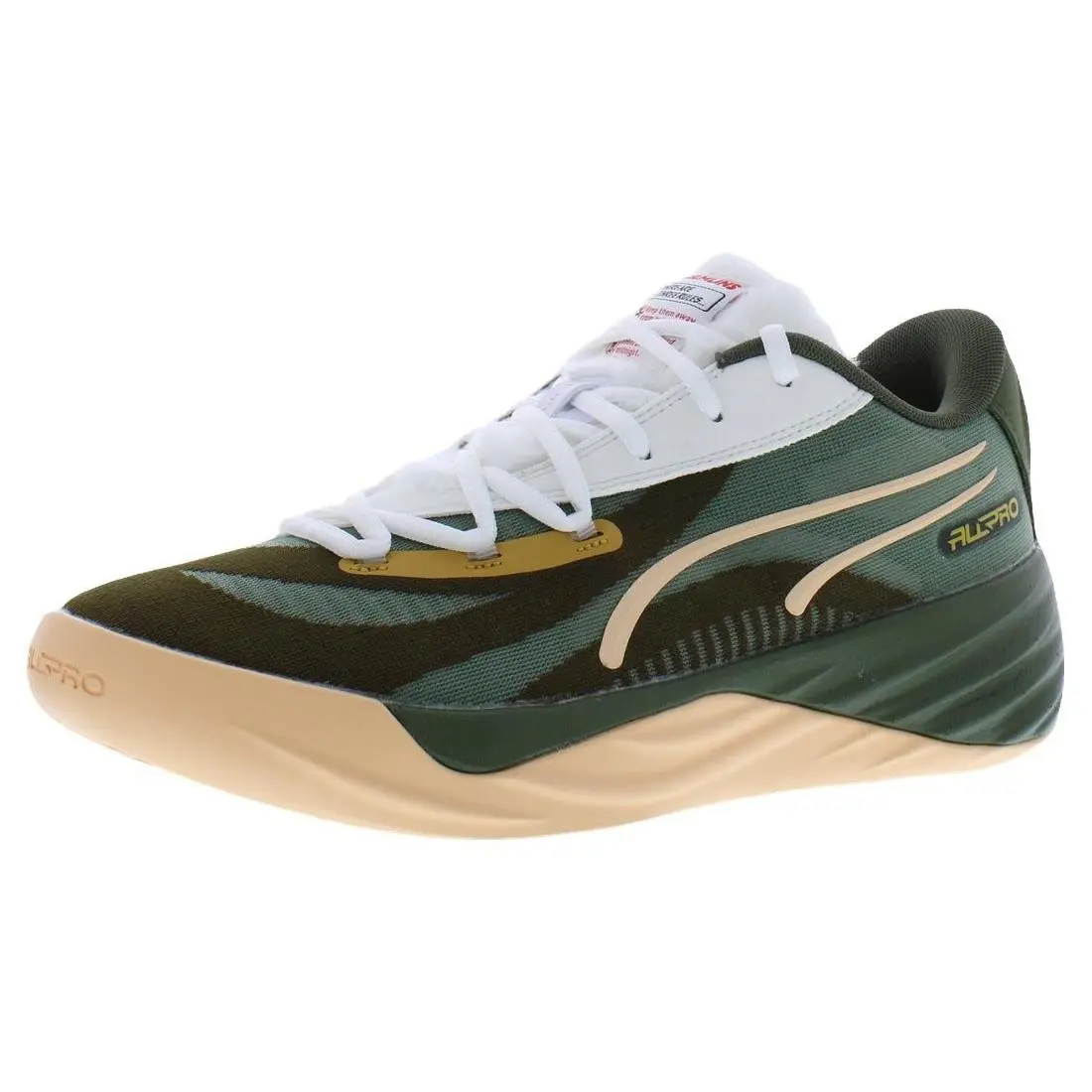 Puma shoes - Puma White, Main: Green 0