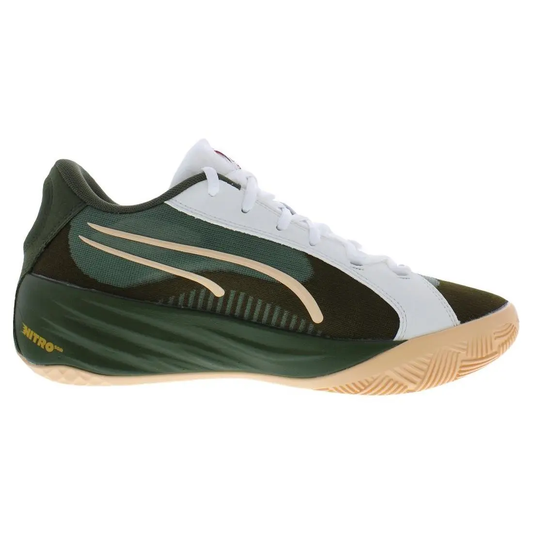 Puma shoes - Puma White, Main: Green 5
