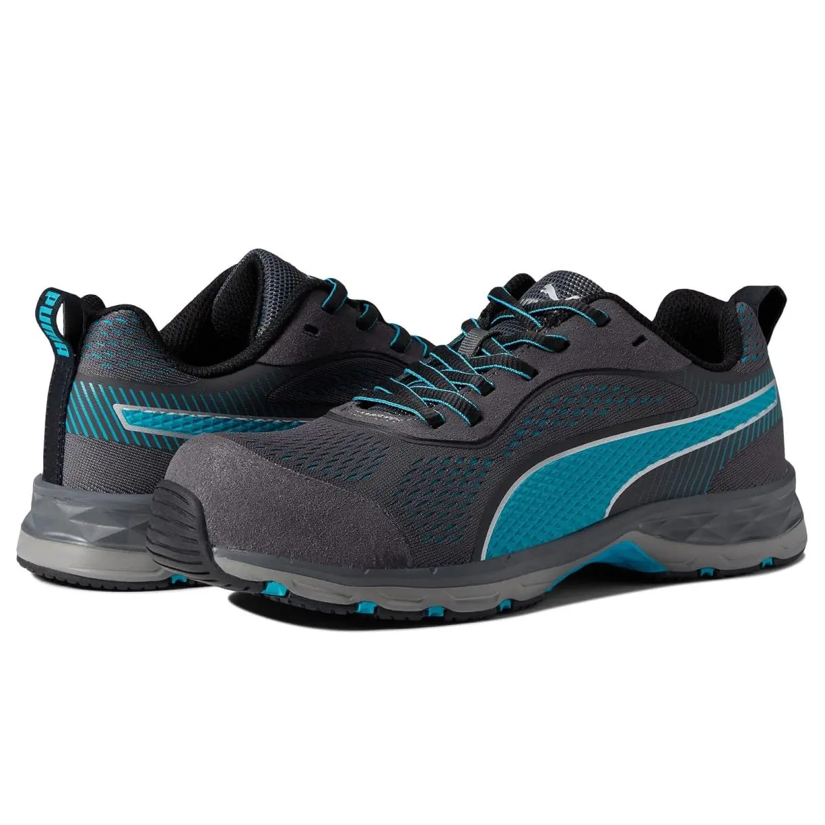 Woman`s Sneakers Athletic Shoes  Safety Fuse Knit Low Blue/Grey by Puma