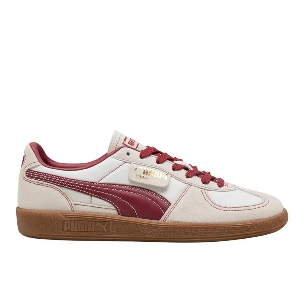 Puma Palermo Og Lace Up Mens Red White Sneakers Casual Shoes 38301114