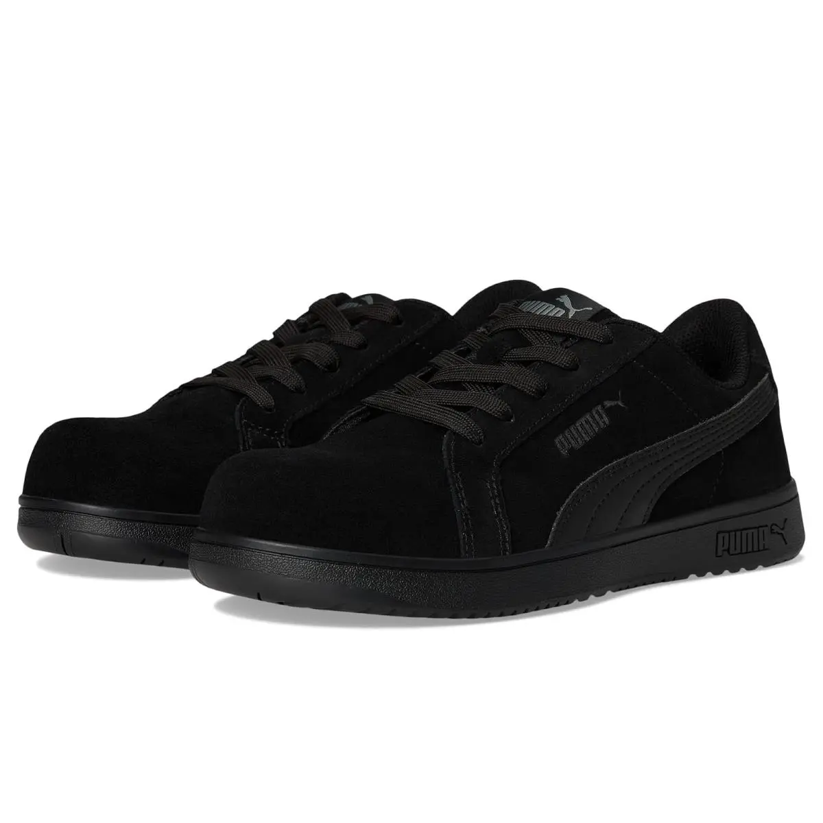 Woman`s Sneakers Athletic Shoes  Safety Iconic Suede Low EH Black/Black/Black by Puma