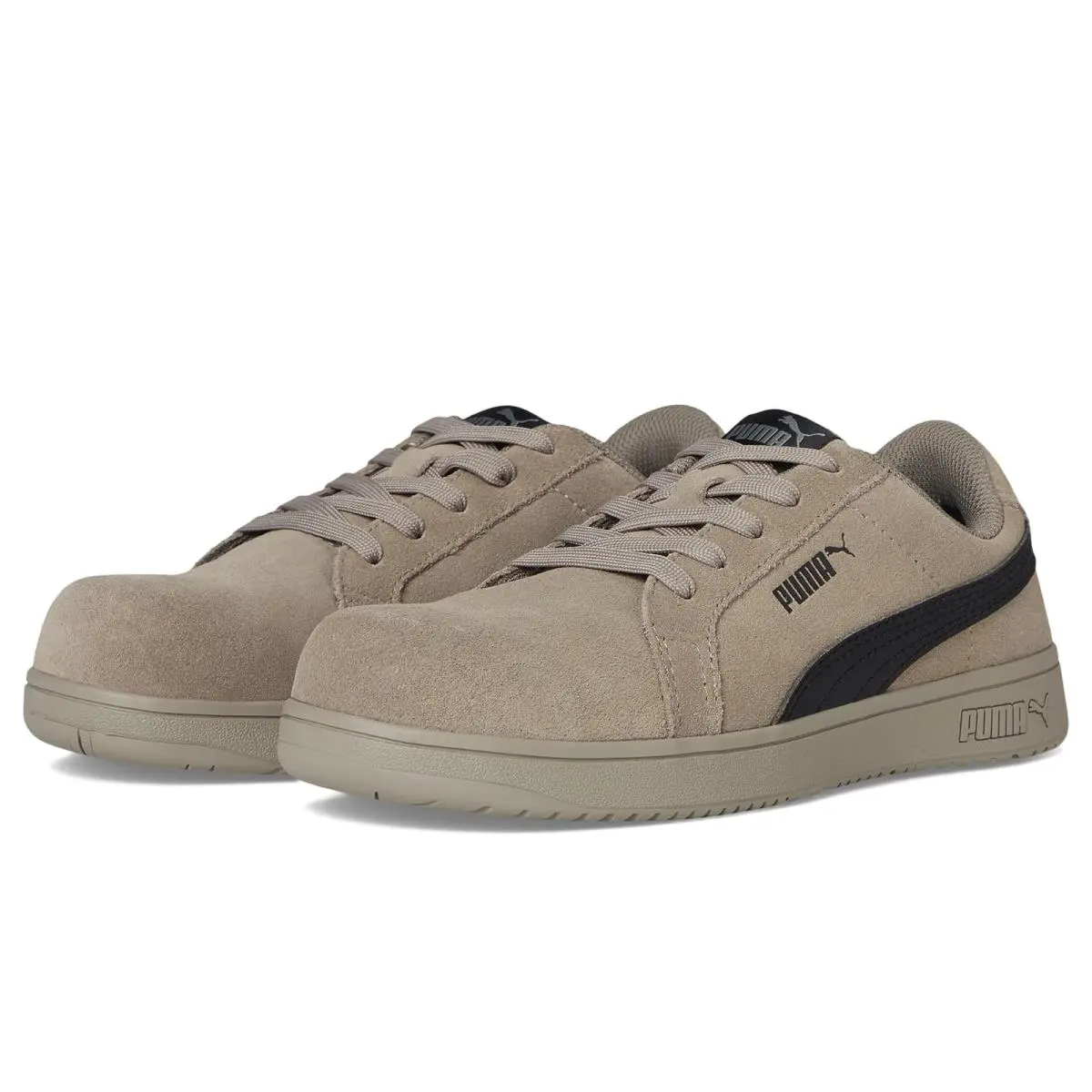 Woman`s Sneakers Athletic Shoes  Safety Iconic Suede Low EH Stone by Puma