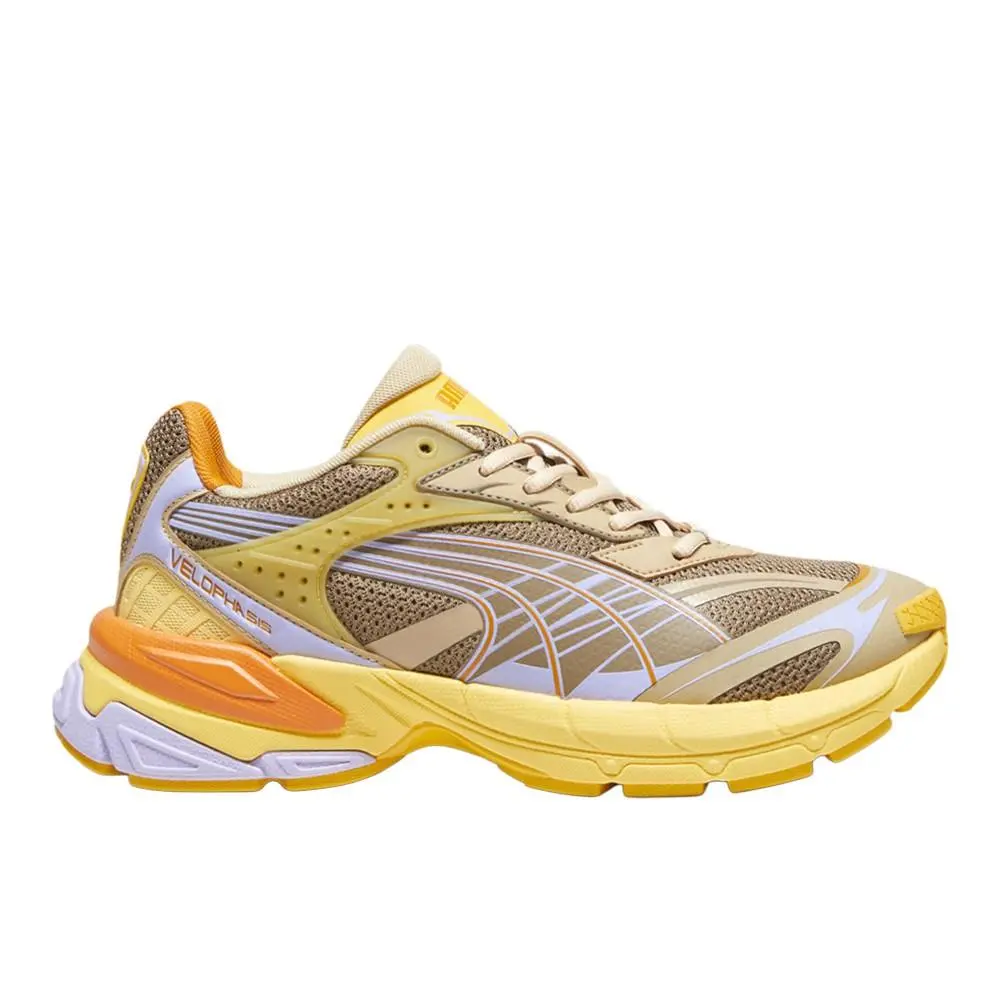 Velophasis Multi Lace Up Mens Brown Yellow Sneakers Casual Shoes 39344902 by Puma