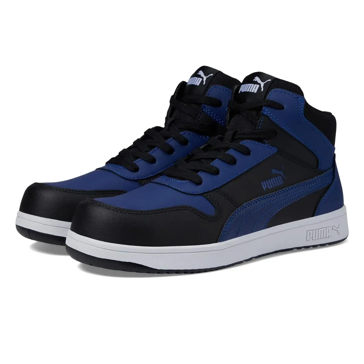 Man`s Sneakers Athletic Shoes Puma Safety Frontcourt Leather Mid Astm SD