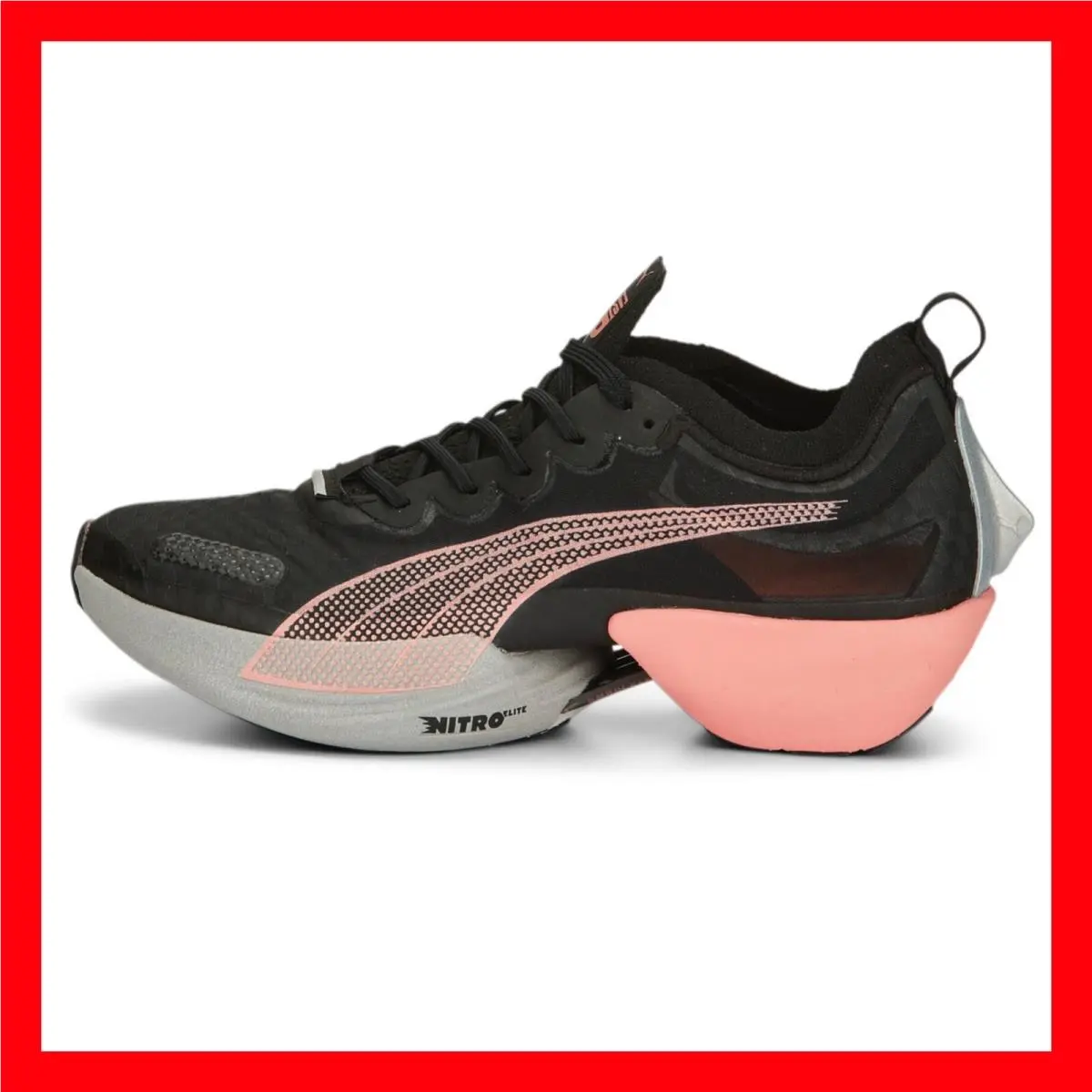 Fast-r Nitro Elite Carbon Shoes 376900-01 Black Pink Women`s Size 9 by Puma