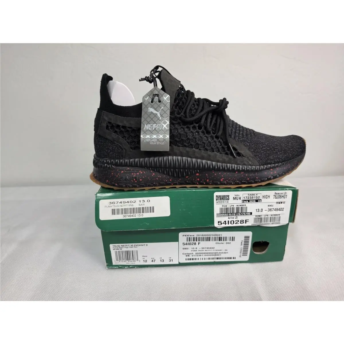 Puma shoes - Puma Tsugi Netfit V2 Evoknit D - 367494 03 - Black 12