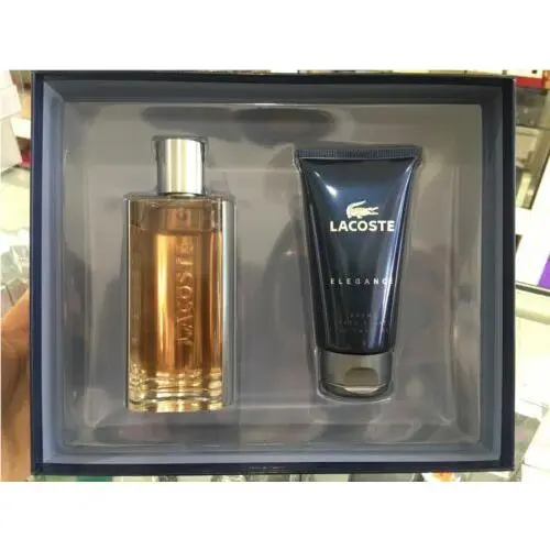 Elegance Gift Set Edt Spray 3.0 oz / 90 ML + After Shave Balm 2.5 by Lacoste