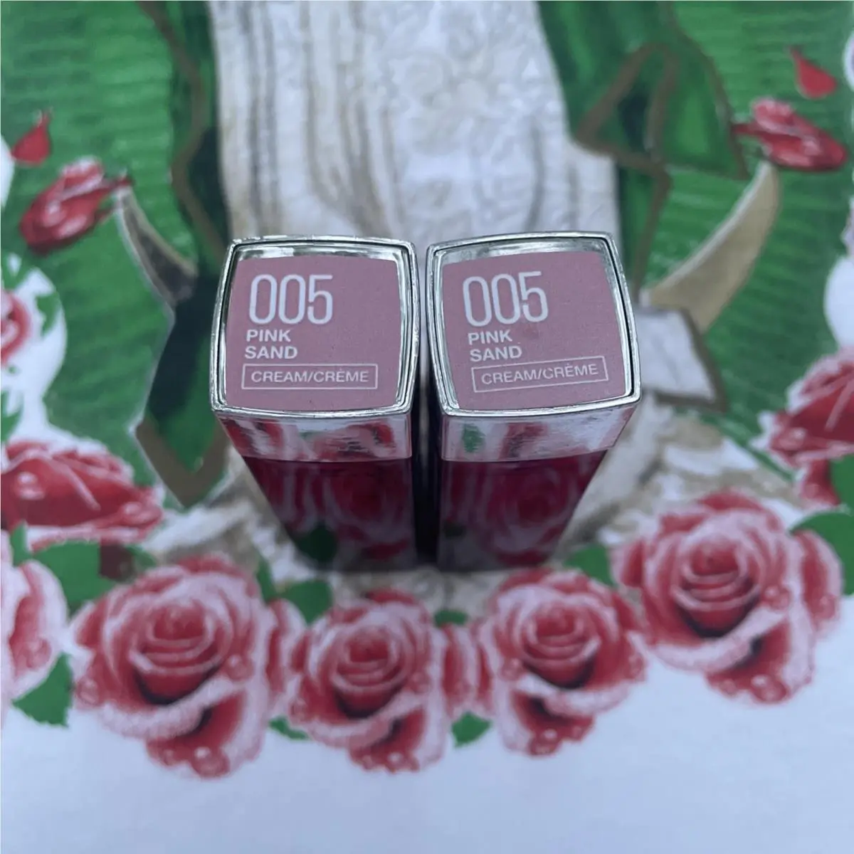 2 Maybelline 005 Pink Sand Color Sensational Lipstick New Retired