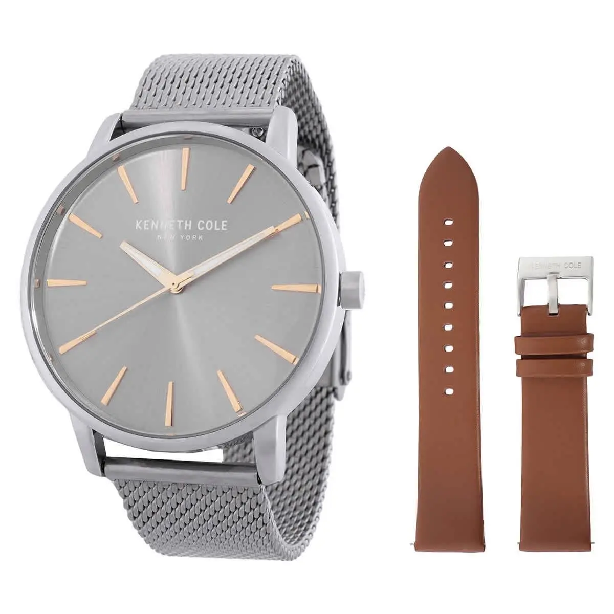 KCWGG7006402 Silver-tone Dial 44 mm Men`s Watch by Kenneth Cole