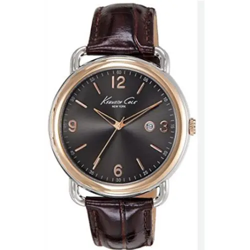 Wristwatch KC1956- Gifts For Him Leather Band by Kenneth Cole
